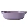 Prato de cerâmica nórdico para assar prato para salada de frutas prato para sobremesa prato para assar no forno household binaural cerâmica macarrão sobremesa louça