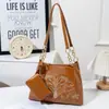 Bolso de Mujer de Moda Estilo Coreano Piel Suave Bordado Estampado Estilo Chino Bolso de Hombro Único Diseño de Nicho para Monedas Teléfono Viajes Bolso de Mujer