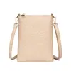 Bolsa Transversal Mini Color Sólida Elegante Tendência para Mulheres Novo Modelo 2025 Porta-Moedas para Celular Bolsa de Ombro Feminina