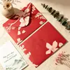 Envelope Estilo Art Déco Floral Ilha Cartão de Agradecimento, Papel de Carta, Cartão de Convite, Papel Especial Padrão Único Manuscrito