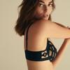 Roupa Íntima Estilo Francês Feminina Sexy Ultra Fina Renda de Gaze Tamanho Grande Roupa Íntima Peito Grande Pequeno Sutiã Push-up Anti-queda