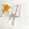 Diadema de Cinta de Bufanda Cuadros Pequeños Estilo Coreano Casual Extendido Forma de C para Mujeres, Cinta Decorativa para Atar Bolsos, Bufanda Pequeña para el Cuello