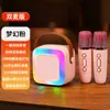 Altavoz Bluetooth SY13, un sistema de karaoke portátil para uso doméstico, con un micrófono inalámbrico y sonido de mini karaoke
