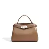 2026 Bolsos Kelly Nuevos de Principios de Primavera Retro de Hombro Moda Versátil Cruzado Pequeño Cuadrado Bolso de Piel Genuina para Mujer