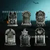 Placa Popular de Halloween Transfronteiriça, Placa Decorativa de Halloween em Forma de Lápide para Jardim Externo e Quintal