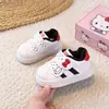 Tênis de Skate Infantil 2026 Outono Meninos e Meninas Dupla Velcros Esportivos Casuais Sapatos de Bebê Gatinho Fofo para Crianças Pequenas Tendência