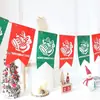 Bandeira de Natal Pendurada Decorações Criativas de Árvore de Natal Cenário de Atmosfera Vestir Pequenos Enfeites Meia de Natal Pingente