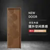 Puerta de Madera con Textura de Chapa de Madera Biomimética, Puerta de Dormitorio Insonorizada, Puerta Compuesta de Madera Maciza Estilo Minimalista Moderno, Hecha a Medida