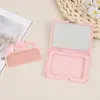 Set creativo de peine y espejo portátil, espejo y peine combo portátil para exteriores, espejo de maquillaje plegable, espejo cuadrado mini