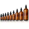 En Stock Frascos Goteros de 5 ml 30 ml Frascos Dispensadores de Aceite Esencial de Vidrio Cosmético de 100 ml Frascos de Aceite Esencial Ámbar de 10 ml