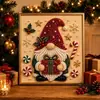 Pintura de Perlas de Papá Noel Navideño Transfronteriza DIY Pegatina de Perlas Hecha a Mano Pintura de Diamantes Navideños