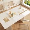 Mantel Semipermeable de Mesa con Diseño de Flores y Plantas 2025 Nueva Entrada Lujo Sensación de Alta Gama Impermeable y a Prueba de Aceite PVC Mantel para Mesa de Café