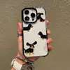 Suministro Exclusivo Transfronterizo de Fundas Divertidas y Lindas de Perro Salchicha para iPhone 16, Funda Suave Transparente Anti-Rayaduras para Apple 17Pm