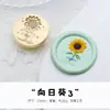 Linda Cabeça de Carimbo de Selo de Cera com Formato Irregular Embossado, Cabeça de Cobre com Design Floral de Hortênsia e Lírio Calla