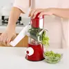 Nirva Molino de Carne Manual de Manivela Multifuncional para Cocina Casera Rallador de Verduras Rebanador Tambor Cortador de Verduras