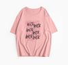 Hirsionsan Camiseta Divertida con Estampado de Letras para Mujer Verano Algodón