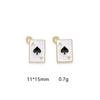 Serie Blanca Clásica Pequeña Flor Ins Aleación Gotas de Aceite DIY Accesorios de Joyería Pendientes Pulsera Colgante