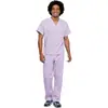 Traje de quirófano bordado personalizado transfronterizo de Amazon, traje de quirófano personalizado de moda con logo para hombres, uniforme para personal médico de hospital