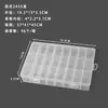 Caja de plástico transparente de 24 compartimentos para juguetes, cuentas, accesorios, cuentas de arroz, caja de almacenamiento para bisutería, empaque para herramientas y accesorios de pesca