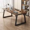 Mesa de computador, mesa de escritório, design simples e moderno, mesa de escrita, mesa longa para duas pessoas, mesa gamer, mesa para estudante, mesa para caligrafia e estudo