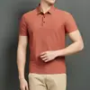 Camisa Polo Sin Costuras de Talla Grande para Hombre, Polo de Cuello Campana, Manga Corta de Negocios, Talla 8XL para Hombre, Comercio Exterior Transfronterizo, Logotipo Personalizado