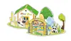 Nuevo Rompecabezas Estéreo 3D de Villa Estilo Europeo Juguetes Intelectuales DIY para Niños Regalos de Guardería Rompecabezas Familiar