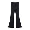 Estilo europeo y americano chica guapa sexy micro-pantalones con cordones 2025 primavera nuevo diseño cintura alta elásticos casuales pantalones acampanados