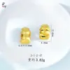 Contas da Sorte Banhadas a Ouro com Furos, Urso Atrai Sorte Contas com Furo Grande Acessórios para Joias DIY Feitas à Mão Venda por Atacado