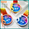 Medalla de Metal Colgante Personalizada Maratón Bádminton Niños Baloncesto Fútbol Juegos Medalla de Cristal Dorada