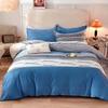 Sábana de Algodón Grueso Estampada Jet Juego de Cuatro Piezas Otoño e Invierno Juego de Cama Venta al por Mayor de Fábrica