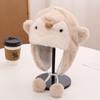 Gorro Gorro de Punto de Otoño e Invierno para Mujer Estilo Coreano de Dibujos Animados Pingüino Gorro con Protección para las Orejas Invierno Nuevo Cálido Gorro para Padres e Hijos con Forro Polar Engrosado