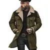 En Stock Chaqueta para Hombre Europea y Americana Otoño e Invierno 2025 Chaqueta Transfronteriza de Ante con Bloques de Color Amazon Abrigo con Cremallera y Múltiples Bolsillos