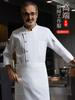 Ropa de Trabajo de Chef de Hotel Manga Larga para Hombre y Mujer Otoño e Invierno Impermeable Después de Catering Cocina Horneado Ropa de Chef de Alta Gama