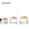 Botella de crema de hombro oblicuo transparente al por mayor de fábrica 15g 30g50g botellas de cosméticos se puede imprimir LOGOTIPO