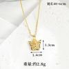 Nuevo Collar de Oro Arena Vietnamita con un Toque de Alta Gama, Aretes de Mariposa con Circonita Color Dorado 18K para Mujer, Lujo Ligero, Joyería con Retención de Color Duradera