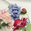 Diseño de Sala de Bodas Individual con Rosas Simuladas, Fotografía de Bodas con Flores Falsas, Accesorios de Flores Artificiales y Plantas Verdes