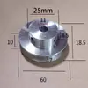 Polea de Aleación de Aluminio de una Ranura Polea Especial para Correa O Rueda de Ranura en V Polea de Transmisión Eje Polea Pequeña
