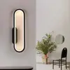 Lámpara de Pared LED Minimalista para Pasillo y Vestíbulo, Lámpara de Pared para Fondo de TV en Sala de Estar, Lámpara de Pared Creativa de Línea Larga para Mesita de Noche
