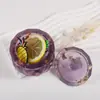 Bote de Almacenamiento Redondo Diamante Multifacético de Resina Epoxi Amapola Molde de Silicona para Cenicero de Yeso DIY Caja de Almacenamiento