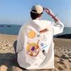 Camisetas de Manga Curta para Alunos do Ensino Fundamental para Meninos e Crianças Maiores no Verão, Camisas de Manga Meia-Manga 100% Algodão para Alunos do Ensino Médio, Camisas Modernas de Manga Três Quartos com Desenhos