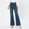 Calça boca de sino vintage feita sob medida com design de cintura alta que emagrece e alonga as pernas, novo modelo outono 2026, corte justo e elegante