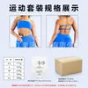 Conjunto de Top Tubo e Shorts de Yoga Feminino DFYNE Novo, Lindo Conjunto Esportivo Fitness com Costas Detalhadas para Corrida e Exercícios ao Ar Livre