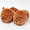 Juego de Animación Transfronterizo Accesorios de Dibujos Animados Pantuflas de Felpa para Interiores Pareja Hogar Cálido Pantuflas de Algodón Engrosadas Otoño e Invierno