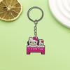 Llavero creativo de la serie Hello Kitty de AliExpress. Pequeño regalo. Llavero de coche de moda.