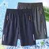 Shorts de Verano para Hombre, Shorts Finos de Seda Helada para Hombre, Pantalones Deportivos Sueltos de Cinco Puntos para Hombre, Pantalones de Playa Versátiles y Transpirables Casuales