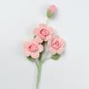 Acabamento transfronteiriço feito à mão flor lã crochê tricô rosa Tanabata presente de Dia dos Namorados simulação tricô flor atacado