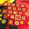 Sobres Rojos Pequeños Engrosados Cuadrados Suministros para Bodas Juego Completo Bloqueo de Puerta Lanzar Sobres Lai See Cumpleaños de Mes Completo Sobres Rojos Generales