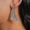 Pendientes y Collares de Encaje Hueco Incrustados con Pedrería Transfronterizos Europeos y Americanos, Exquisitas y Audaces Cadenas para la Clavícula, Accesorios de Cuello Personalizados de Alta Gama de Lujo Ligero