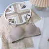 Sutiã Cruzado Feminino, Sem Aro, Sutiã Push-Up Vermelho Peça Única, Sutiã Sexy Sem Costura para Seios Pequenos