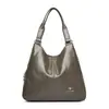 Bolso de Hombro de Cuero Suave de Alta Gama para Mujer 2025 Nueva Moda Retro para Viajar Gran Capacidad Cruzado Bolso para Madre